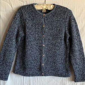 L.L. Bean Blue Cardigan Sweater